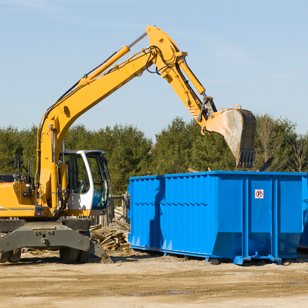 what size residential dumpster rentals are available in Collins GA